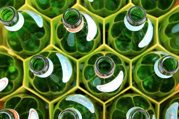 glass bottles 