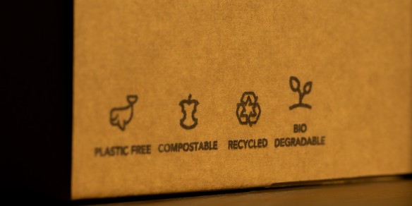 recycling labels on box
