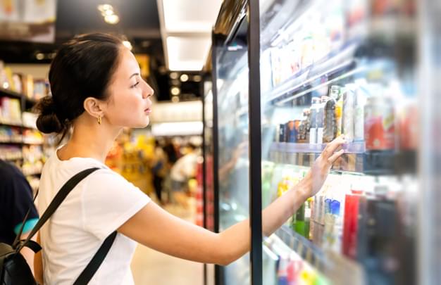 woman browsing shop