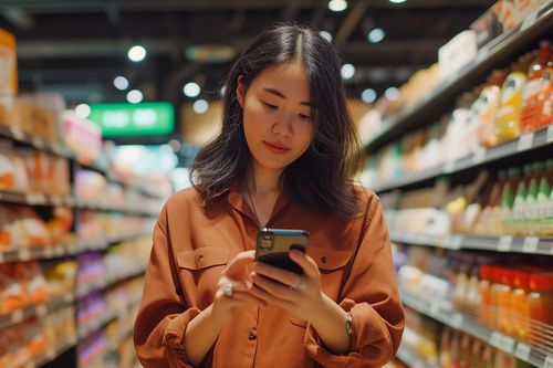 Consumer grocery shopping