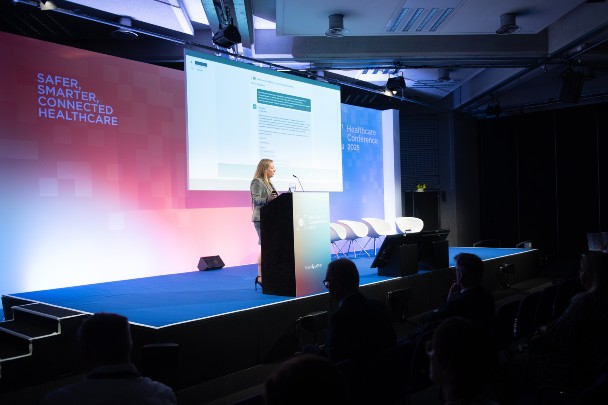Claire on stage