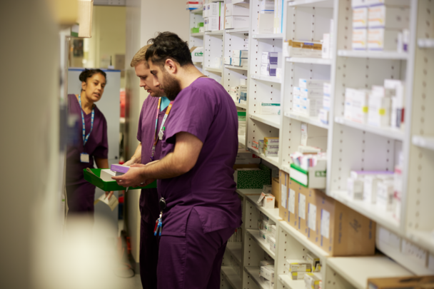 pharmacy stock room