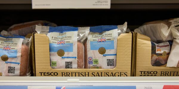 Tesco sausages QR