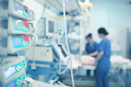 Medical equipment in a hospital theatre