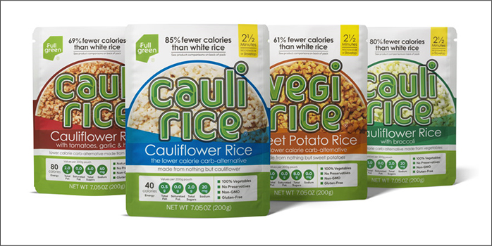 Cauliflower and veggi rice products