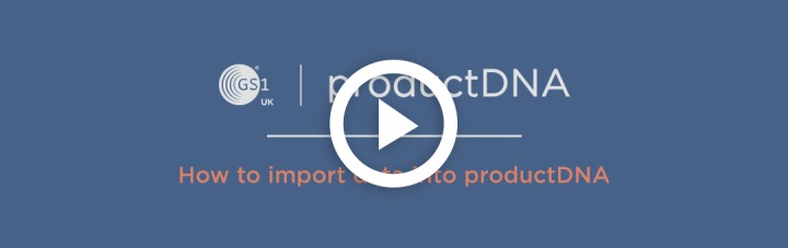 How to import data into productDNA