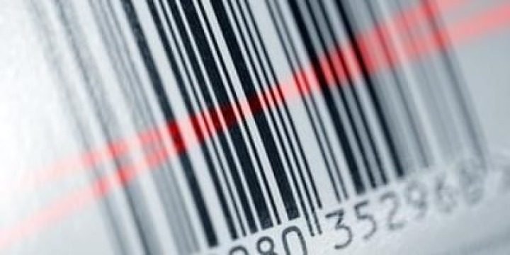 Barcode being scanned