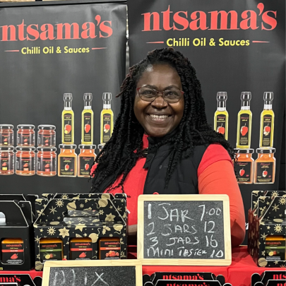 Ntsama on market stall